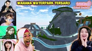 Reaksi Nafisa Fidela & Ani Nurhayani WAHANA WATERPARK TERBARU KOTA SAKURA | Sakura School Simulator