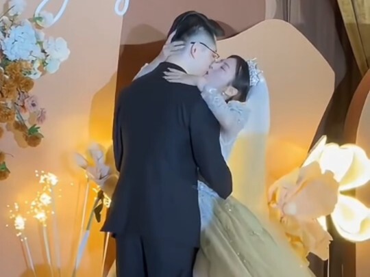 The bride is so talented!