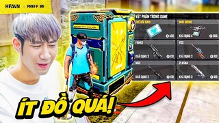 FREE FIRE | Chỉ dùng đồ trong máy bán hàng lấy Booyah? GAME NÀY DỄ, có quân đoàn HEAVY CÂN HẾT