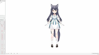 【免费的live2d模型可商用】可爱的小熊女孩，有好多表情，可直播可商用