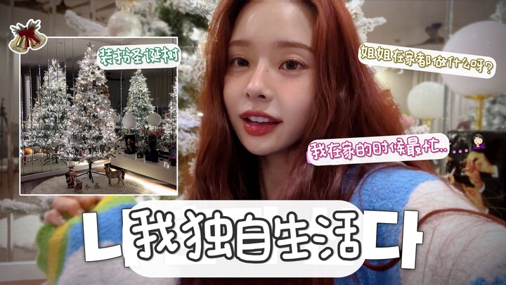 Song Ji-a | I Live Alone Vlog: A Busy Day Off 🎄 Decorating the Christmas Tree, Unboxing Gifts, Organ