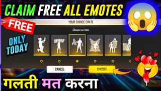 Indonesia server free emote event | new today event Indonesia server | redeem code | FREE FIRE