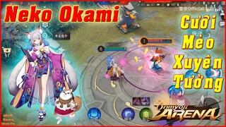 🌸Onmyoji Arena: Neko Okami (Miêu Chưởng Quỹ) - AD/Ninja Chọn 3 Hệ Cực Khó, Ulti Cưỡi Mèo Xuyên Tường