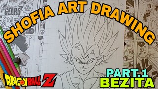 drawing bezita dari dragon ball  part.1