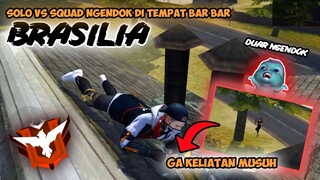 NGENDOK SOLO VS SQUAD, NGENDOK DI BRASILIA SATU SERVER GA ADA YANG LIAT - FREE FIRE INDONESIA