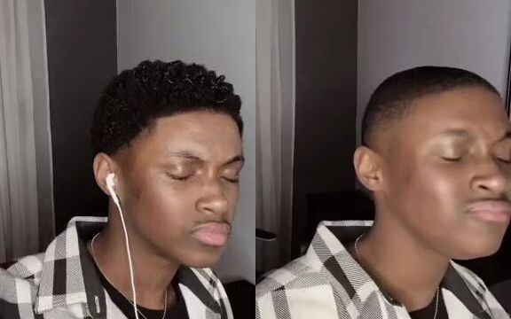 When the young man sings "Talking to the Moon" again after one year