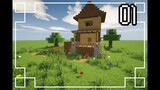 ⚒️[Minecraft] : How to make a Starter House | Survival House #1