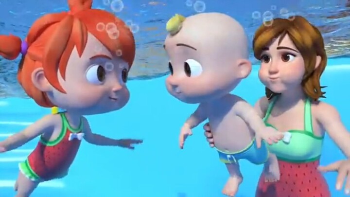 THE BEBY CHICK IN SWIMMING Galinha Pintadinha ABC 123 Karaokes