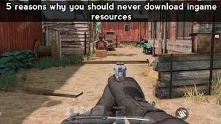 5 reasons why you should never download  ingame resources in CODM