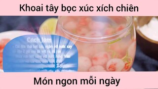 Khoai tây bọc xúc xích chiên