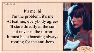 Taylor Swift - Anti-Hero (Lyrics)