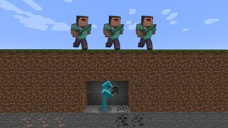 Saat kamu diburu oleh tiga karyawanmu yang konyol! Perburuan Minecraft #1