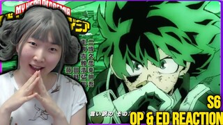 So Epic!! My Hero Academia Season 6 Opening & Ending Reaction!