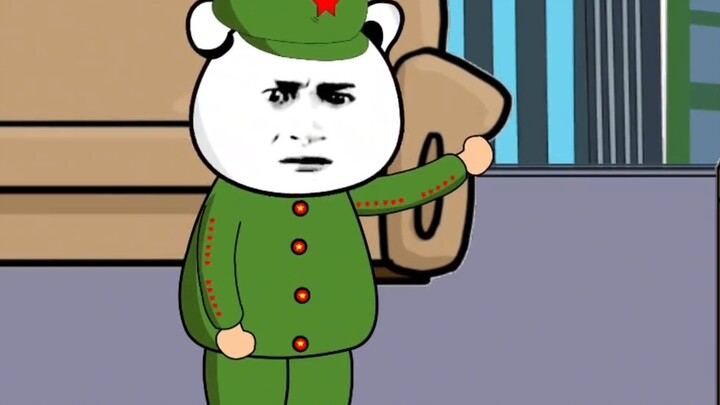 The heavy snow blocked the road, so the master came out of the mountain.