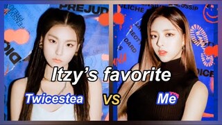 itzy’s favorites | me vs twicestea