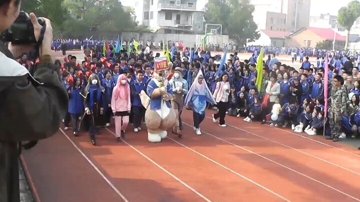 震惊，一只毛毛居然在运动会出毛，居然还跳舞了！！！