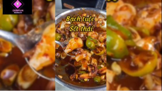 Cách làm bạch tuộc sốt Thái #anngon