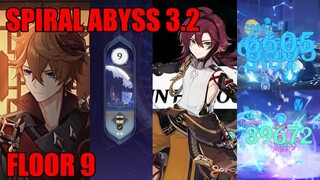 Genshin Impact - Spiral Abyss Lantai 9 [ Childe damage kembang api + Heizou 39k elemental skill]