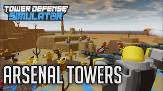 Arsenal Towers | Tower Defense Simulator | ROBLOX