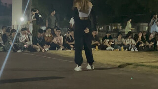 军训中秋晚会学姐kpop六首连跳