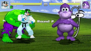 AN Mugen #313: Snow Man & Hulk VS Bonzi Buddy & Clippit