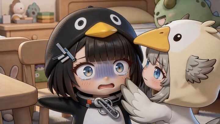 小企鹅忘记写寒假作业了...【终末地幼儿园】