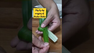 How to wrap chicken in Pandan Chicken #recipesniminangskitchen  #shorts