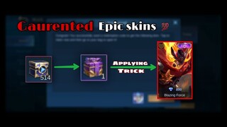 Trick To Get Free Epic ALDOUS  Blazing Bountie Skin | THANKS MOONTON | Mobile Legends: Bang Bang