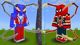 I Cheated in a BLUE SPIDERMAN ROBOT Mob Battle || Minecraft PE