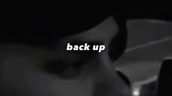 back up ,I'm not going anywhere