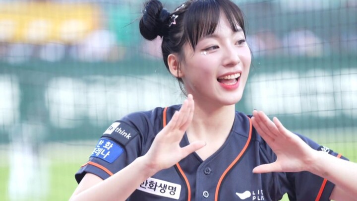 Inilah citra sehat yang sebenarnya, pemandu sorak Ha Ji-won, Hanwha Eagles 4K
