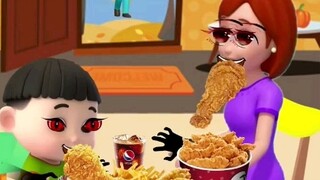 I also want to eat chicken drumsticks and fried chicken