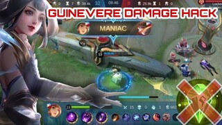 GUINEVERE DAMAGE HACK | MANIAC | TOP GLOBAL | MOBILE LEGENDS