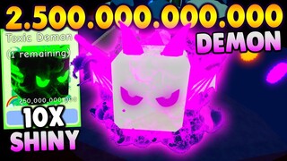 😲I Got Shiny Toxic Demon Pet in Roblox Bubble Gum Simulator