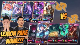 RRQ KALO LATIHAN DI RANK!!! RRQ VS RRQ! LEMON PAKE NANA!!!