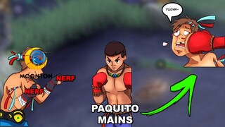 PAQUITO NERF IS COMING AND PAQUITO MAINS DON'T CARE | MOBILE LEGENDS