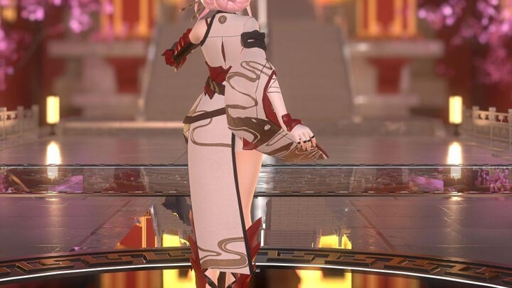 [MMD·3D] Honkai Impact 3-Yae Sakura's  rocking dace with a fan