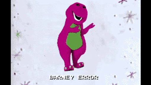 Barney Error Nintendo Entertainment System Edition