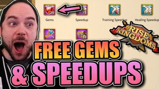 Free Gems, Keys, and Speedups Trick [loyalty rewards program - not clickbait] Rise of Kingdoms