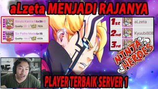 🔥🔥REVIEW aLzeta DKK!! PLAYER TERBAIK SERVER 1 [BIKIN MUPENG]- NINJA HEROES NEW ERA