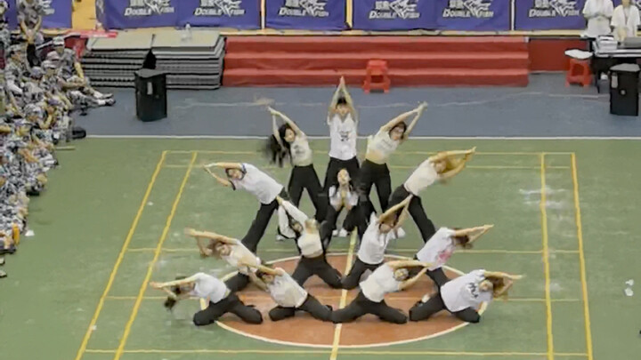 被百万人观看过的大学军训大齐舞！！！burn up the stage2.0 14个人齐得像十四胞胎#广东海洋大学
