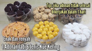 1 Adonan Jadi 6 Jenis Kue Kering Enak Dan Renyah Manis Tipis Tidak Buat Eneg