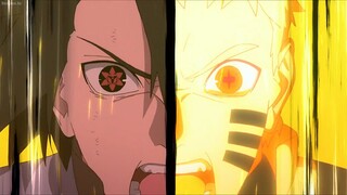 Konoha falls,Sasuke and Naruto use their last chakra to to save Konoha from Momoshiki's doom