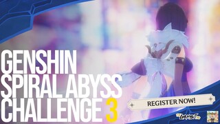 GENSHIN SPIRAL ABYSS CHALLENGE 3 | 2.7 Genshin Impact