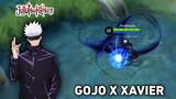 Xavier as Gojo Skin Jujutsu Kaisen x Mobile Legends