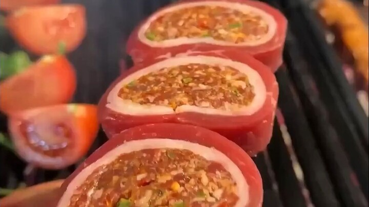 Món thịt xiên này thật sự chưa từng ăn! Nhìn rất thơm
