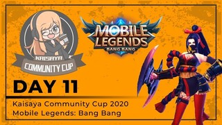 Day 11 of the Kaisaya Community Cup 2020 Mobile Legends: Bang Bang!