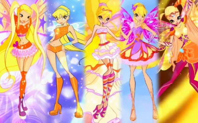 Tất cả các biến đổi của Winx Club Stella