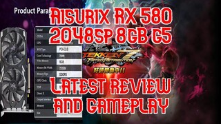 AISURIX RX 580 8gb GDDR5 Review on High Graphics Playing Tekken 7 Tagalog Latest With FPS Counter