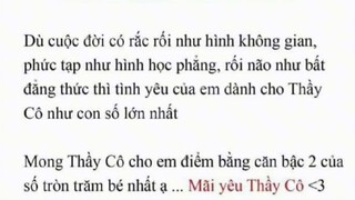 câu chúc các môn học để chúc các giáo viên 20/11:3